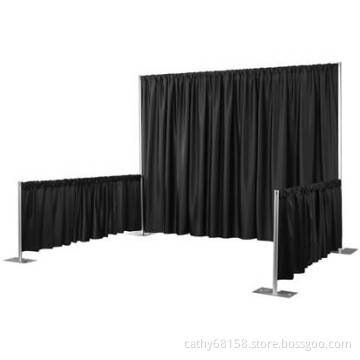 Pipe and Drape fiber wedding mandap pillar decoration